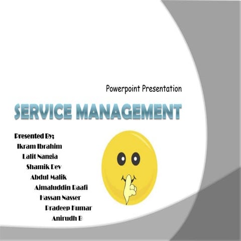 Service management
