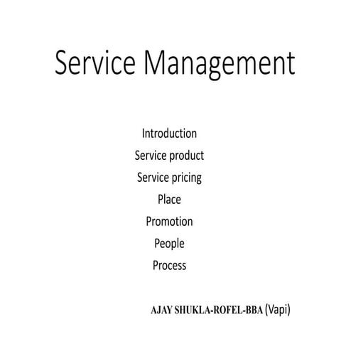 An introduction to services marketing | PDF