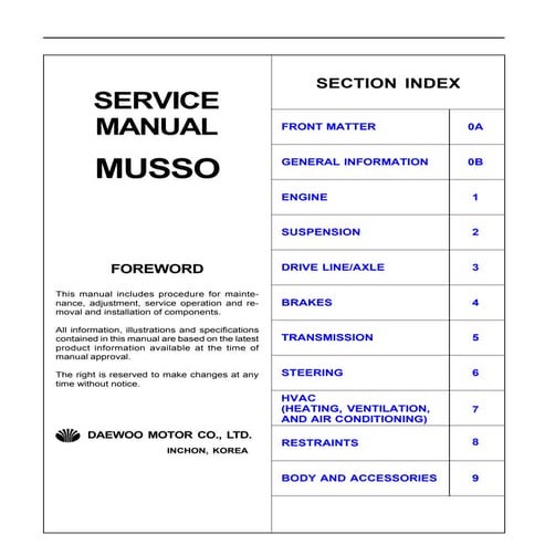 Service Manual Engleza