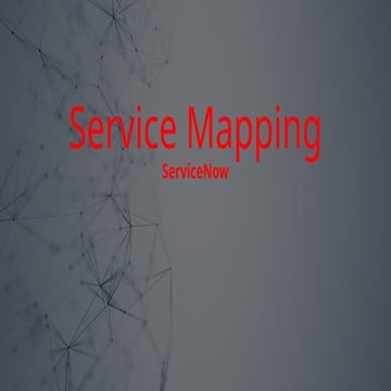 Service Mapping discovers all business services | PPTX