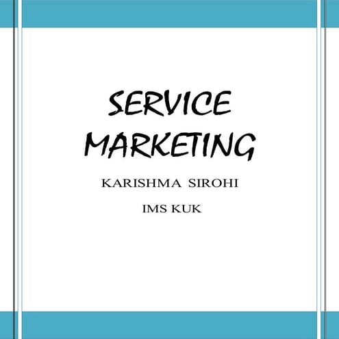 Service marketing