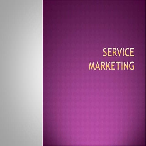 Service marketing