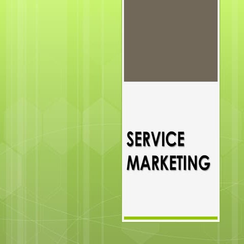 Service marketing - Unitedworld School of Business