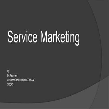 service marketing introductions-Characteristic