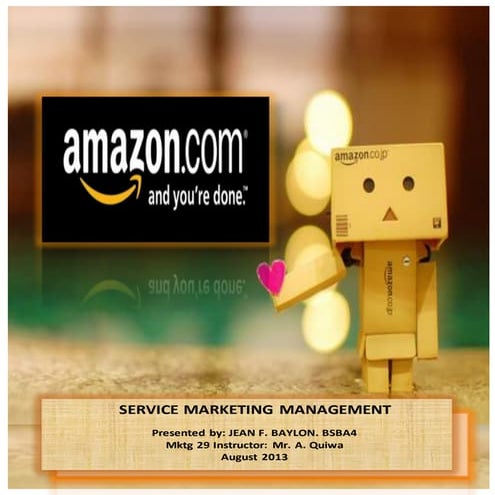 Service marketing management of amazon