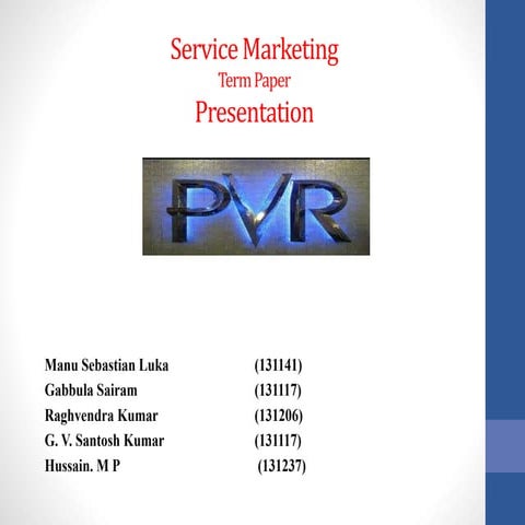 PVR Marketing Strategies