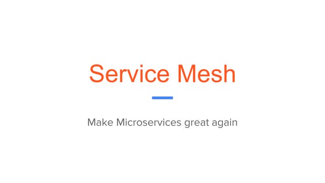 Service mesh