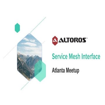 Service mesh interface by Barry Williams, Altoros