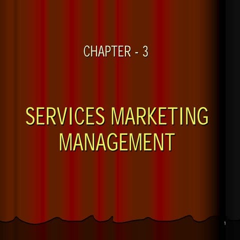 Services Marketing Management