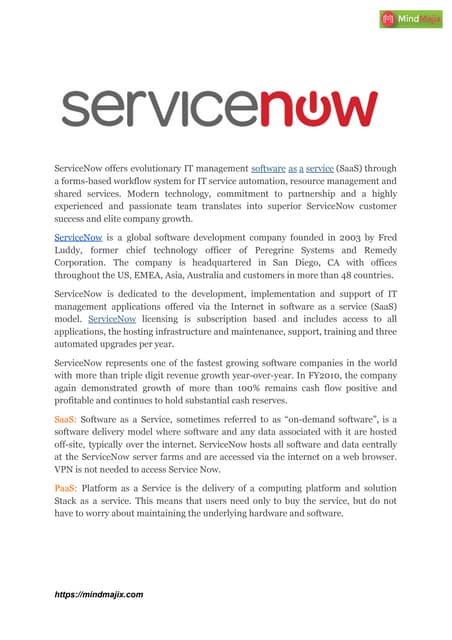 Servicenow ppt | PPT