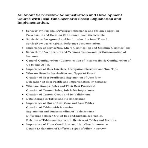 Servicenow Admin and Development Course Content.pdf