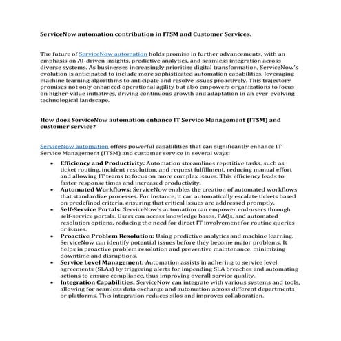 ServiceNow automation contribution in ITSM and Customer Services.pdf