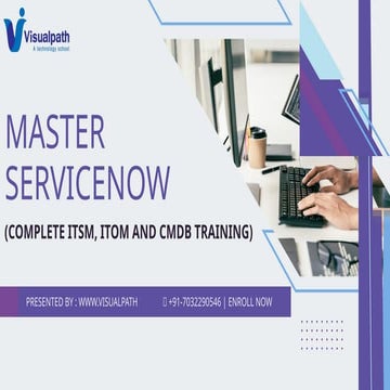 ServiceNow ITOM Training | ServiceNow CMDB Online Training | PPTX