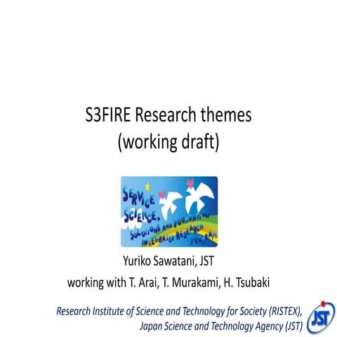 Serviceology research themes (working draft)
