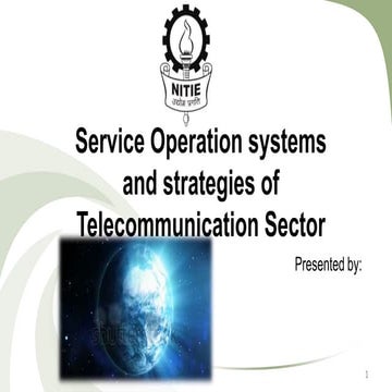 Service operations in telecom sector