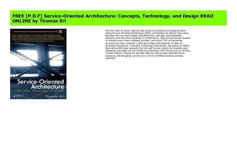 Free P D F Service Oriented Architecture Concepts Technology And
