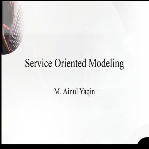 Service Oriented Modeling