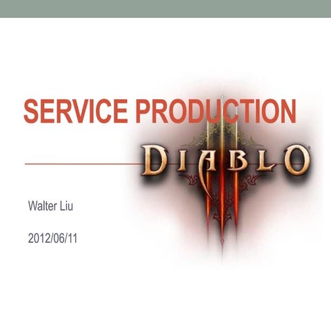 Service production from d3 pitfall viewpoint