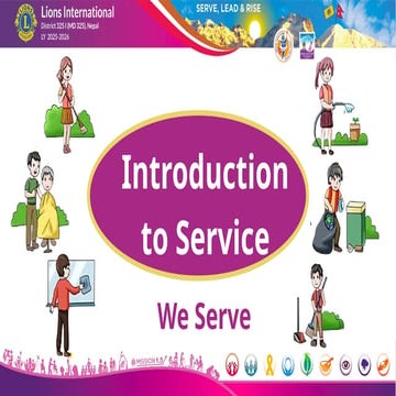 Introduction to Service: Lions International and Global Causes Impact ...