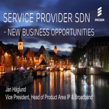 Service Provider SDN – New Business Opportunities