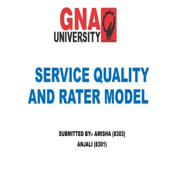 SERVICE QUAddddLITY AND RATER MODEL.pptx