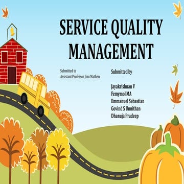 Service quality management