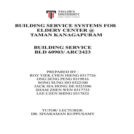 Building Service Project 2 Year 2016 (Taylors University Lakeside Campus)