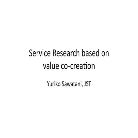 Service research
