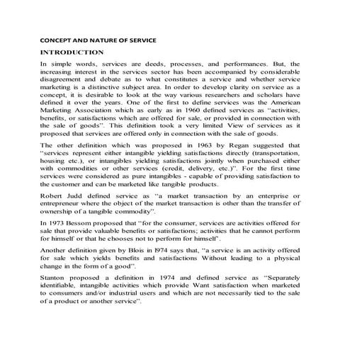 Services  introduction