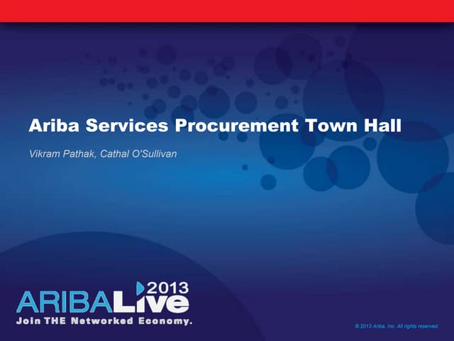 Services Procurement Town Hall