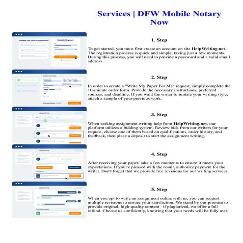 Services  DFW Mobile Notary Now. Online assignment writing service.