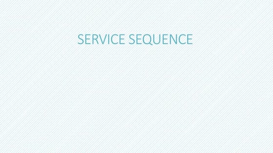 SEQUENCE OF SERVICE IN RESTAURANT.pptx | Bars & Restaurants | Attractions