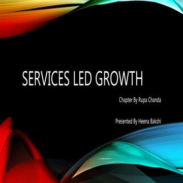 Services Led Growth In INDIA