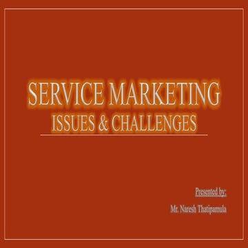 Services marketing