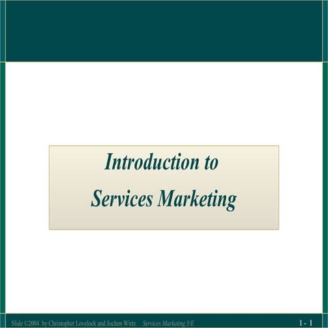 Services marketing