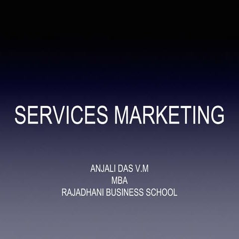 Services marketing