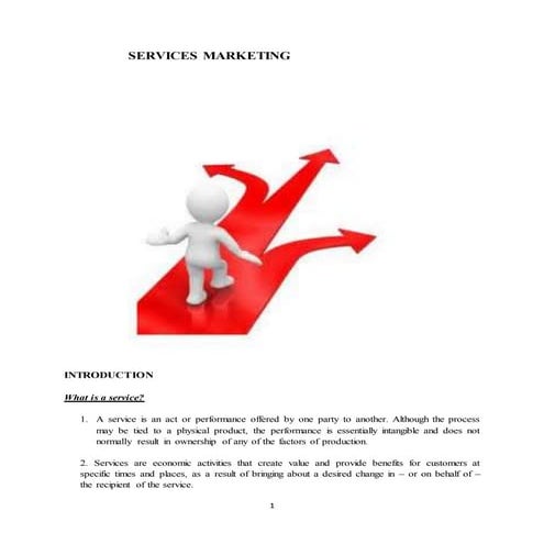 Services marketing 
