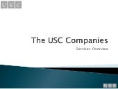 USC -Services overview power point 