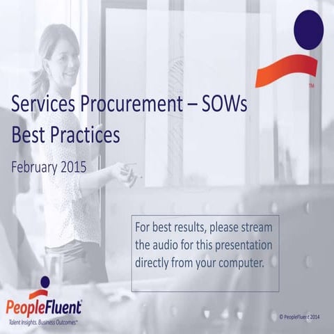 Services Procurement - SOWs Best Practices