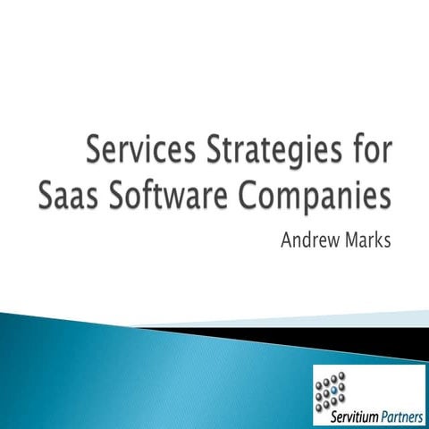 Services Strategies for Saas Software Companies
