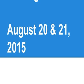 Service support team august 20, 2015