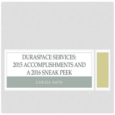 The "Direct" Services - DSpaceDirect and ArchivesDirect