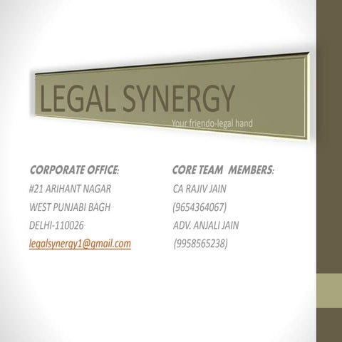 legal synergy-registration,copyright,legal documentation 