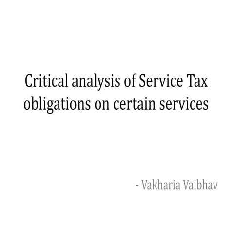 Service tax