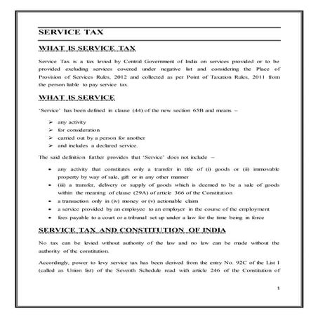 Service tax