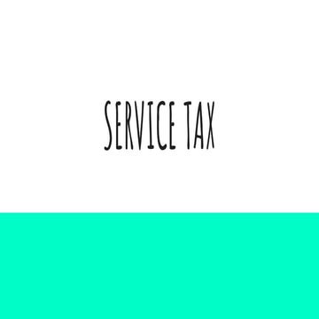 Service tax