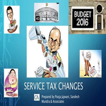 Service Tax-Budget impact, 2016