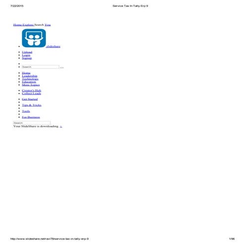 Service tax in tally erp 9