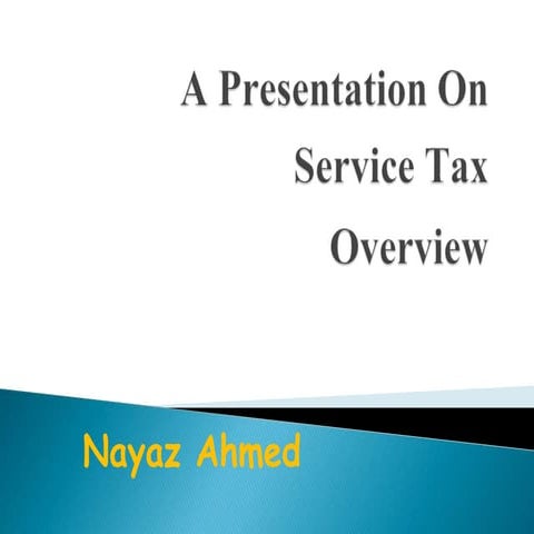 Service tax ppt