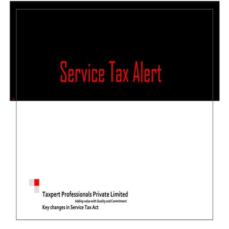 Service tax update   2015